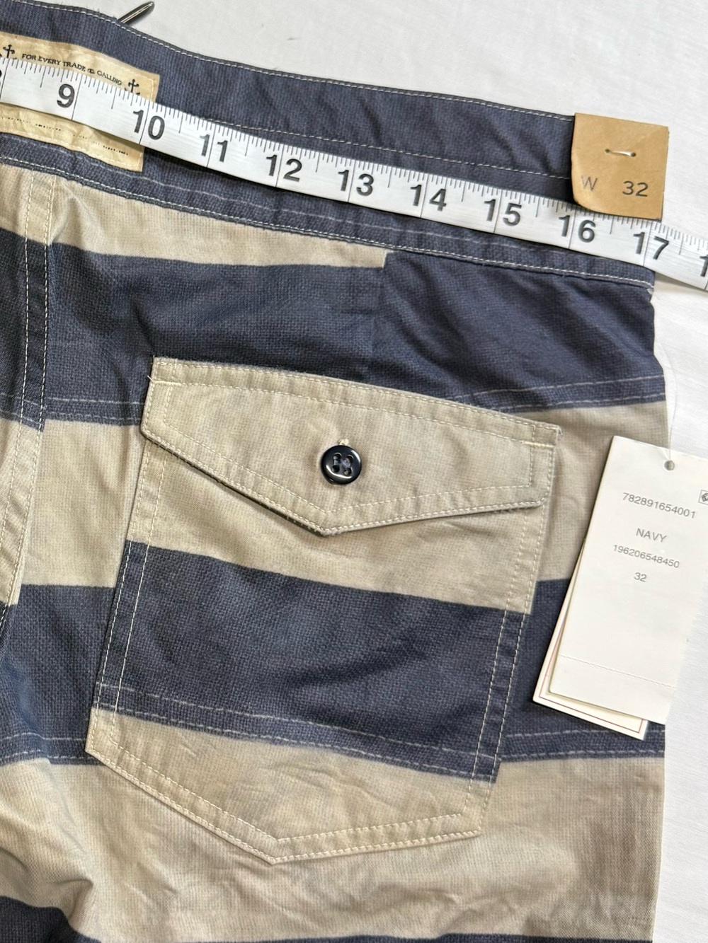 Ralph Lauren double RL Striped Twill Short 59% cotton 41% nylon - Picture 8 of 16
